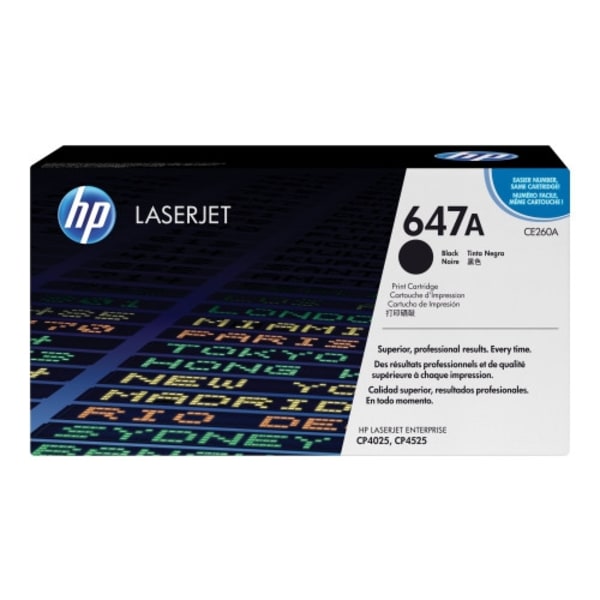 HP 647A - svart - original - LaserJet - tonerkassett (CE260A)