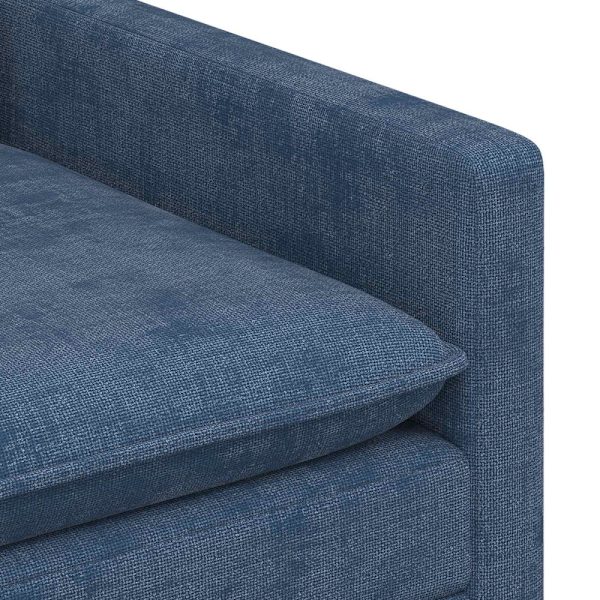 Soffset 2 pcs Blå Polyester