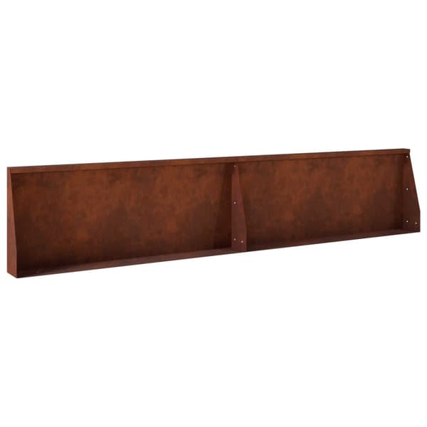 Stödvägg 6 st 200 x 100 x 30 cm Väderbeständig stål Rostig