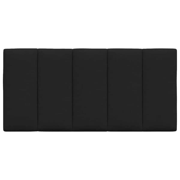 Headboard Cushion "Hanko" Black 100 cm Fabric