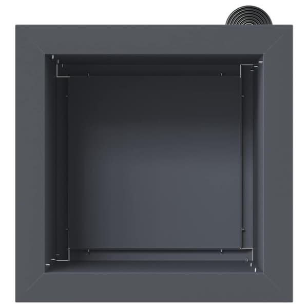 Odlingslåda med LED Antracit 30 x 30 x 30 cm Stål