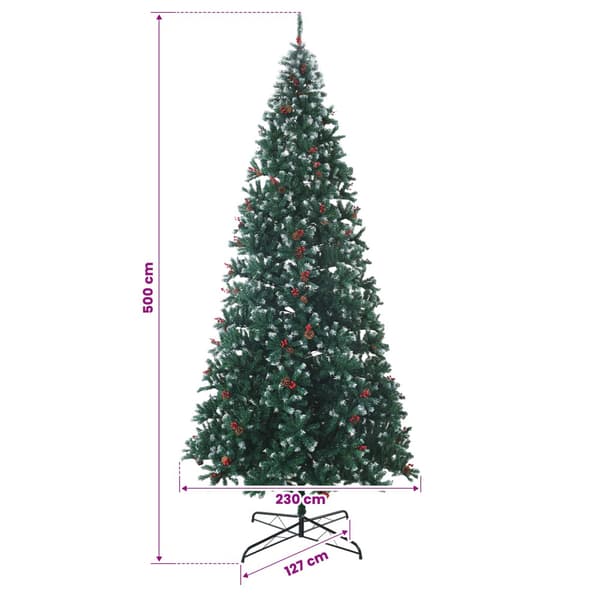 Plast Hingad Julgran 500 cm 900 LED-lampor Varmvit