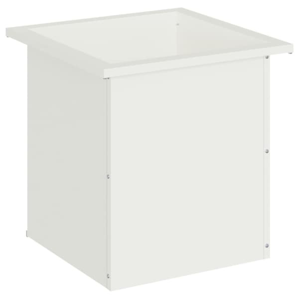 Odlingslåda med LED Vit 40 x 40 x 40 cm Stål