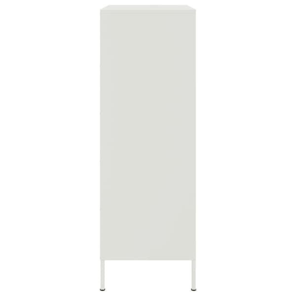 Högskåp vit 68x39x113 cm stål