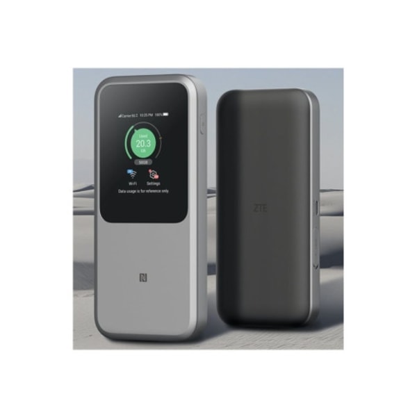 ZTE MU5120 - trådlös router - WWAN - LTE, Wi-Fi 6, NFC - 4G, 5G - skrivbordsmodell Svart