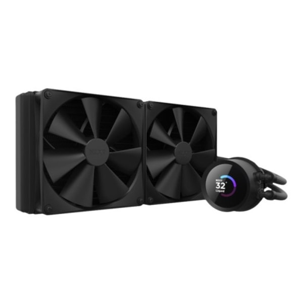 NZXT Kraken 280 - kylsystem med vätska till processorn - med LCD-display Svart