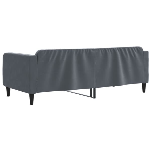 Dagbädd mörkgrå 90x200 cm sammet