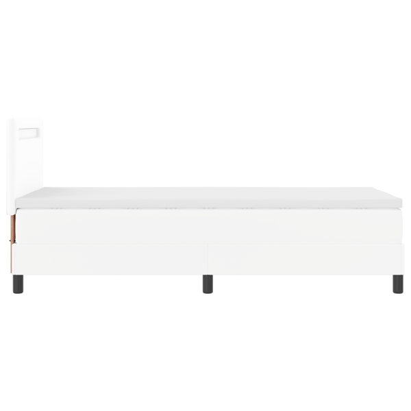 Bäddfjäder med LED-ljusslingor Vit 100 x 200 cm Konstläder