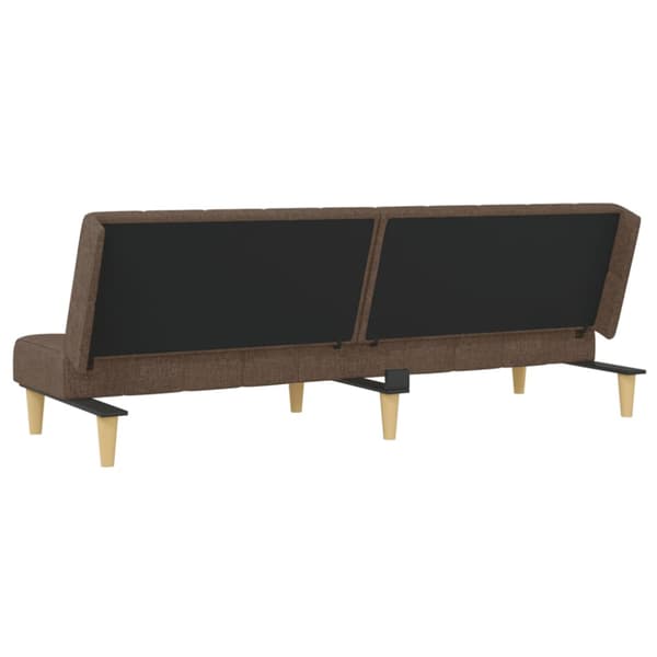 Bäddsoffa 2-sits taupe tyg