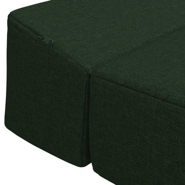 Fällbar Soffbed Mörkgrön 200 x 70 x 10 cm Tyg