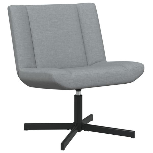 Skrivstol Ljusgrå 63 x 75 x 76 cm tyg