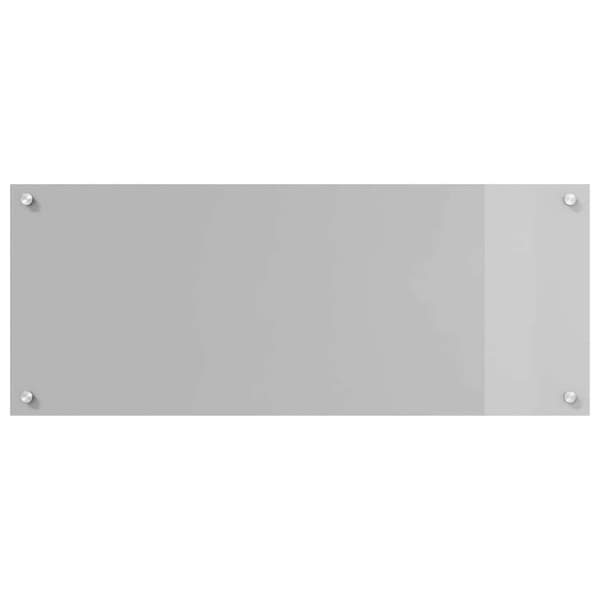 Köksskydd 2 pcs Ljusgrå 100 x 40 cm härdat glas