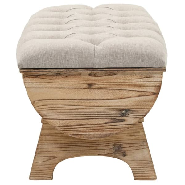 Förvaringsbänk 103 cm Massivt Furu