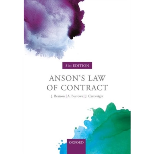 Anson's Law of Contract (häftad, eng)