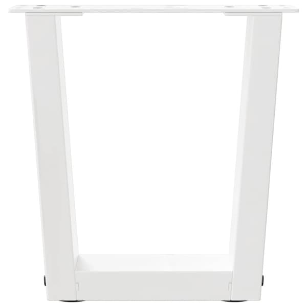 Soffbordsben V-formade 2 st vita 30x(30-31,3) cm stål