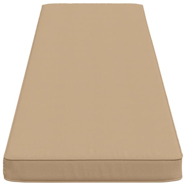 1-delad Bänk Kudde VUGHT 100% Polyester Sand 200 x 40 x 5 cm