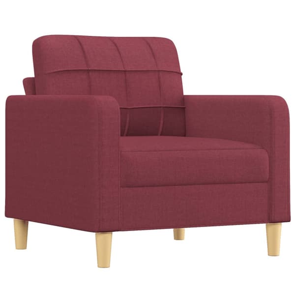 Fåtölj vinröd 60 cm tyg