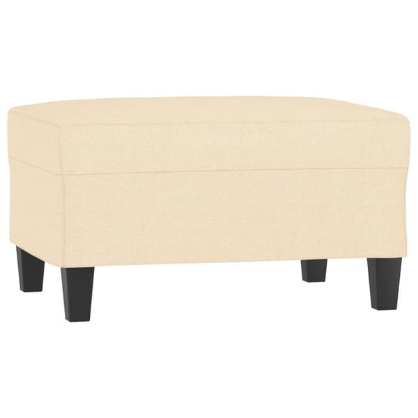 Fotpall gräddvit 70x55x41 cm tyg