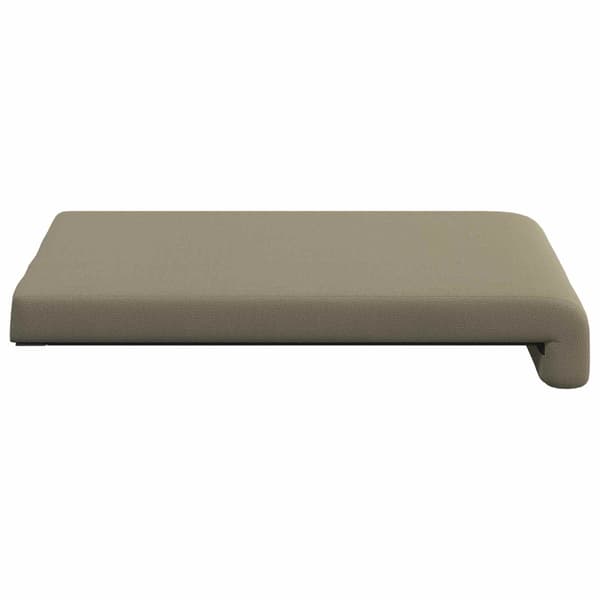 Bänk kudde 2 st Texturerad Sammet Kaki Djup 35 cm