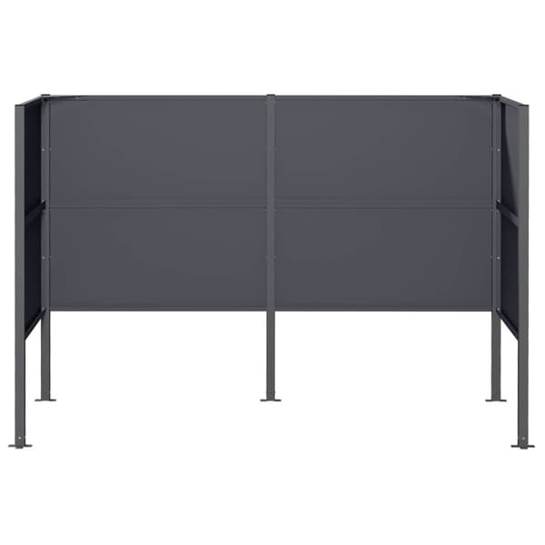 Soptunneskärm 167 x 85 x 113 cm Stål Antracit