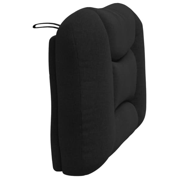 Headboard Cushion "Hvar" Black 80 cm Fabric