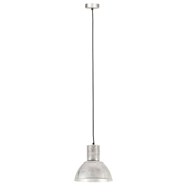 Hänglampa 25 W silver rund 28,5 cm E27