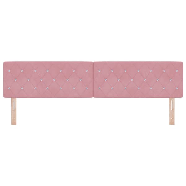 Huvudgavel Rosa 200 cm Sammet