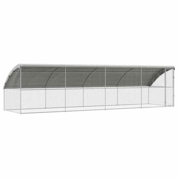 Hönshus 4 pcs Silver 800 x 200 x 200 cm Galvaniserat Stål