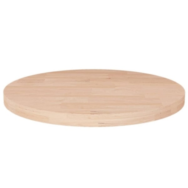 Rund bordsskiva Ø30x2,5 cm obehandlat massiv ek