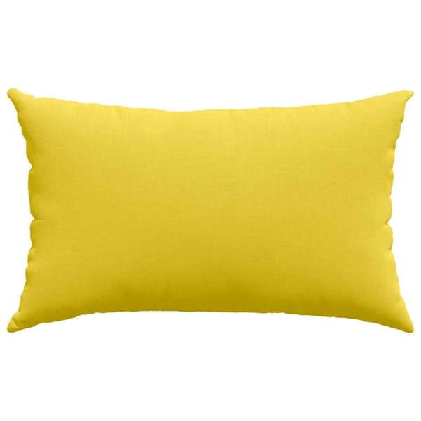 Sofakuddar 2 pcs Ljusgul 50 x 30 cm tyg