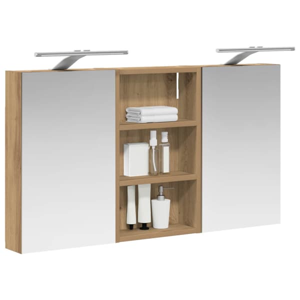 Badrumsskåpsset 3 st 90 x 10,5 x 50 cm Konstruerat trä