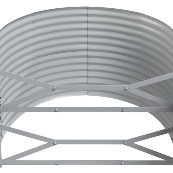 Odlingslåda galvaniserat stål 322x100x68 cm brun