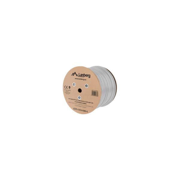 Lanberg bulkkabel - 305 m - pantone cool gray 5C