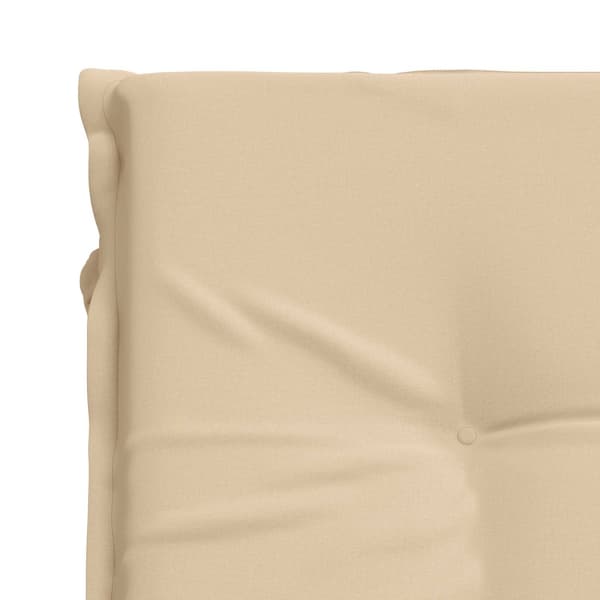Solstol Kudde GEMERT 100% Polyester Gräddvit 190 x 50 x 9 cm