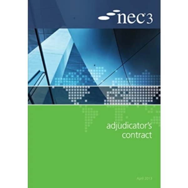 NEC3 Adjudicator's Contract (AC) (häftad, eng)