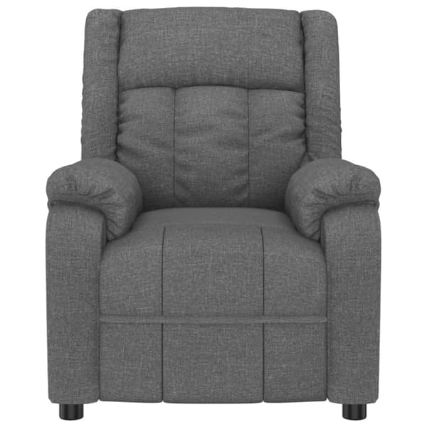 Reclinerfåtölj mörkgrå tyg