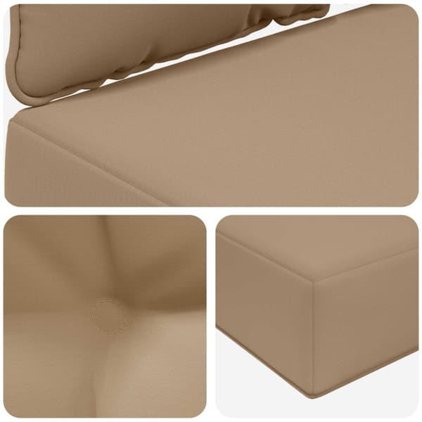 Utomhus Soffa Kudde 2 pcs Taupe Polyester