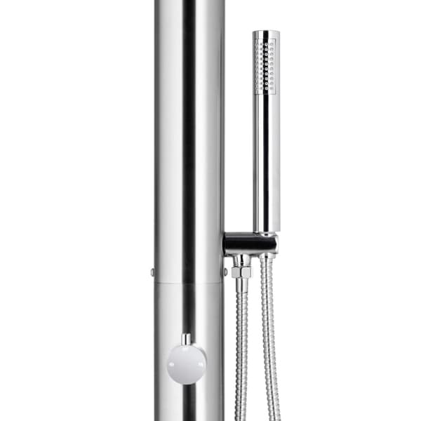 Utedusch 220 cm rostfritt stål