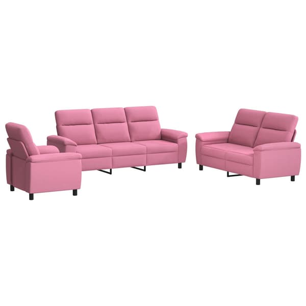 Soffset 3 st Rosa Tyg