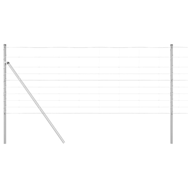 Stängselstolpe Galvaniserad 25 x 1 m Stål