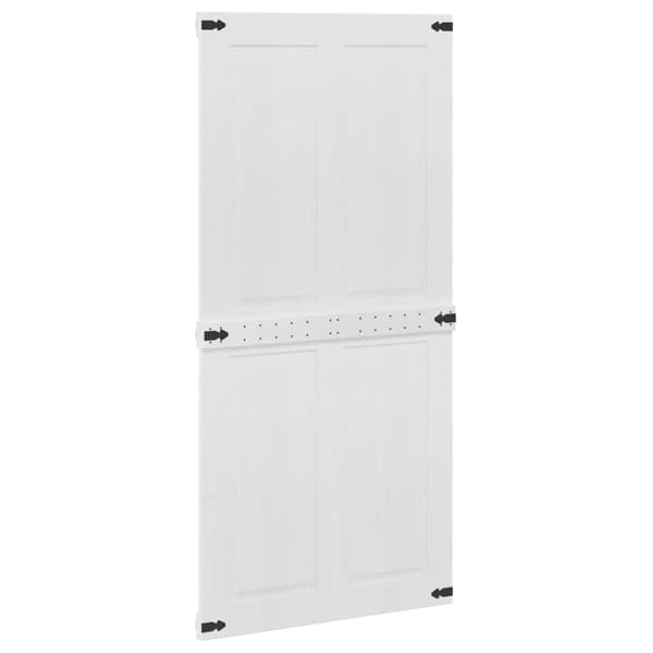 Ladugårdsdörr CORONA 100 x 210 cm Massiv furu Vit