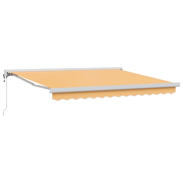 Markis Sand 450 × 300 cm Polyester och aluminium