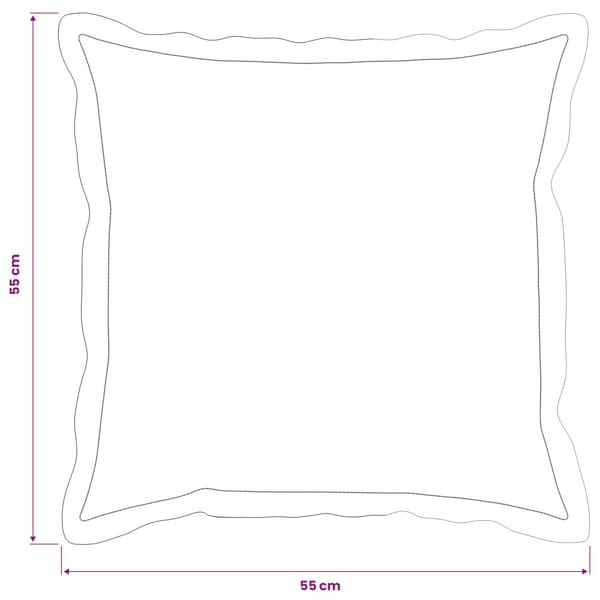 Kuddöverdrag 2 st HOUTEN Flerfärgsdesign 55 x 55 cm Polyester