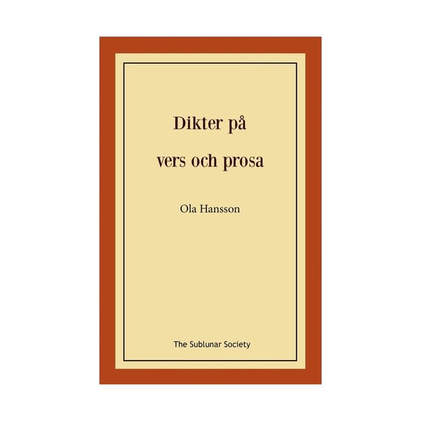 Dikter på vers och prosa (häftad)
