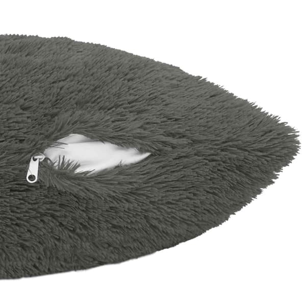 Kuddöverdrag 6 st HEERLEN Ljusgrå 65 x 65 cm PV Fleece