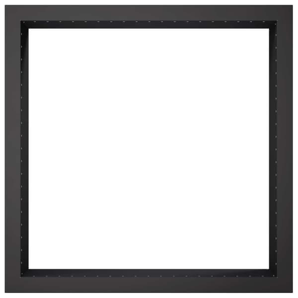 Eldstad ring Svart 90 x 90 x 25 cm Stål