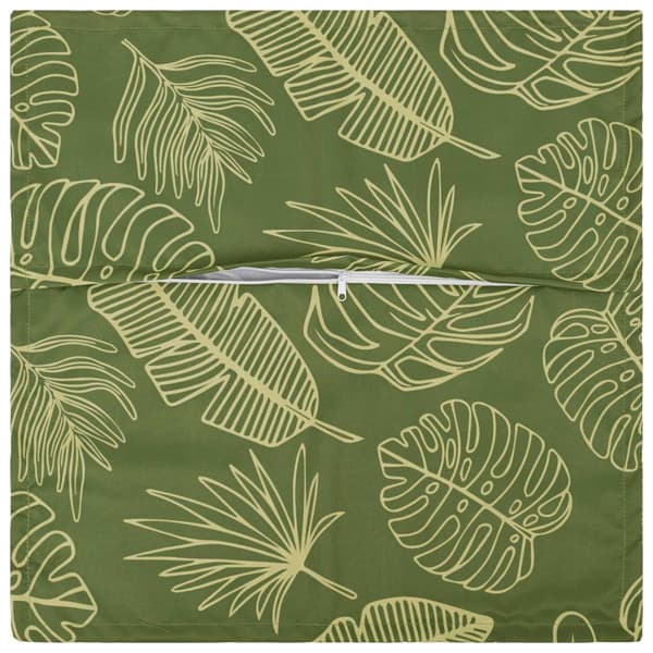 Kuddöverdrag 6 st HOUTEN Bladdesign 65 x 65 cm Polyester