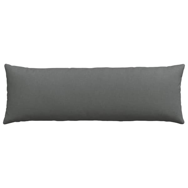 Sofakuddar 2 pcs Mörkgrå 120 x 40 cm tyg