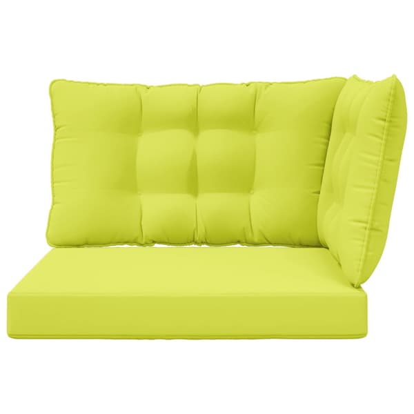 Utomhus Soffa Kudde 3 pcs Grön Polyester