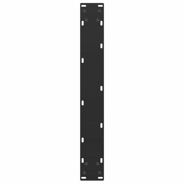 Barbordsben U-formade 2 st svarta 60x(110-111) cm stål
